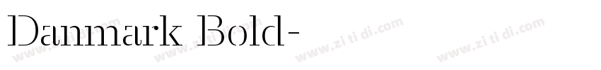 Danmark Bold字体转换